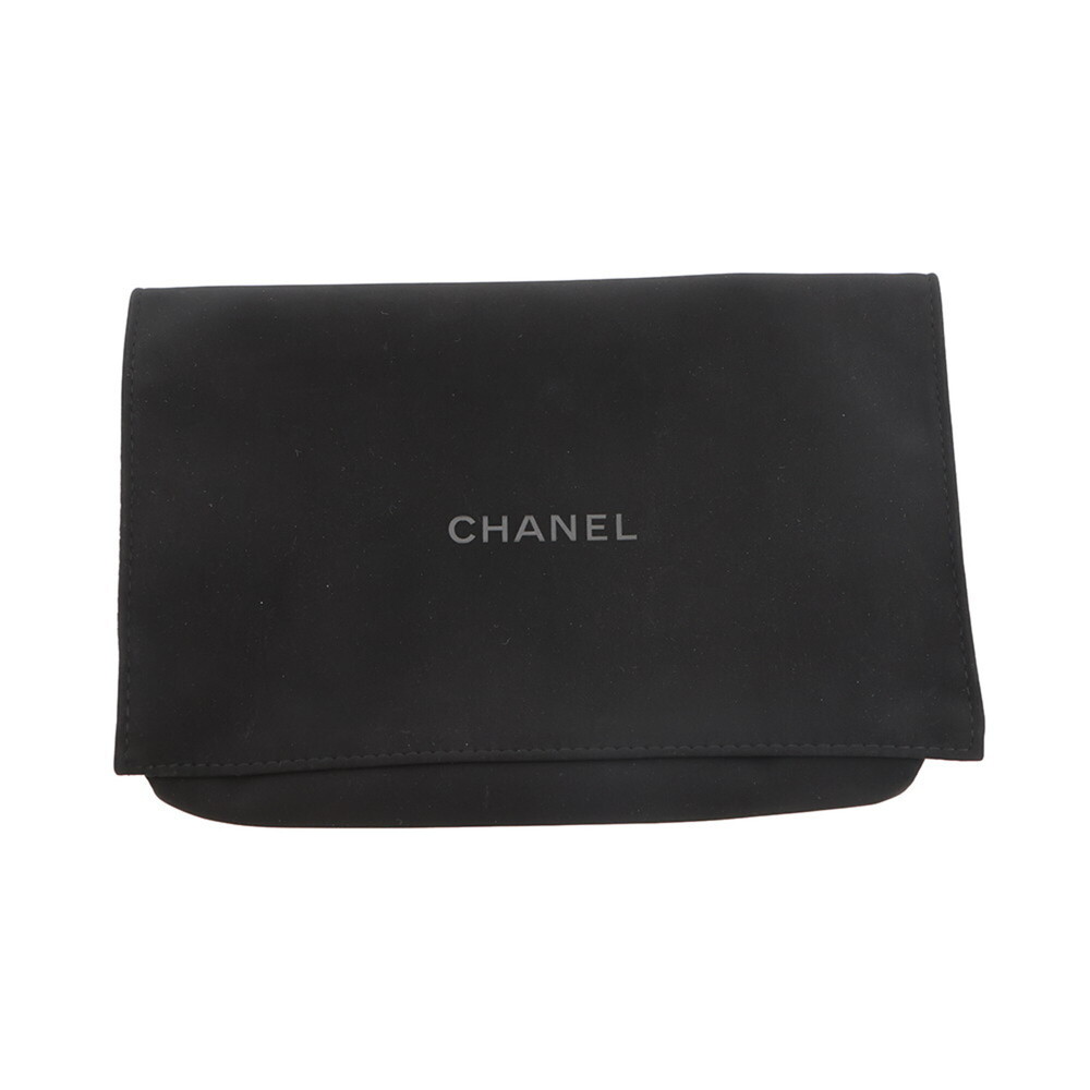 CHANEL Authentic Black Leather Logo Wallet - Picture 14 of 14